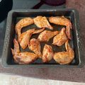 El cooksnap de Luis García cuando hizo Alitas de pollo al horno con miel.