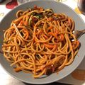 Davide Cateno Zampaglione's cooksnap of when they made Spaghetti con verdure saltate e salsa di soia.