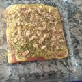 El cooksnap de Javi cuando hizo Salmón al horno con mostaza y almendras.