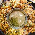 Nazia Qureshi's cooksnap of when they made Pakoray.