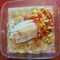 El cooksnap de Carmen Cruz cuando hizo Bacalao al horno, con patatas y cebolla.
