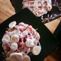jamie's cooksnap of when they made cinnamon bun waffles.