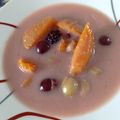 Magyarné Nyírő Kati Cooksnap-ja, amikor elkészítette a(z) Meggyes, vegyes gyümölcsleves receptet.