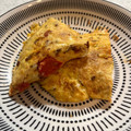 El cooksnap de Jose Navarro cuando hizo Tortilla de tomate cherry y taquitos de jamón.