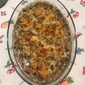El cooksnap de Oscar cuando hizo Contramuslos de pollo con salsa de nata, champiñones y berenjena.
