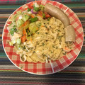 El cooksnap de 3duardo cuando hizo Pasta Alfredo con camarones .