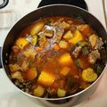 El cooksnap de Martha Noyola cuando hizo Caldo de Res con Chile Guajillo y de Árbol.