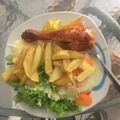 El cooksnap de Bruno Carlos cuando hizo Pollo a la brasa en casa.