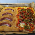 El cooksnap de Monica Duet cuando hizo Coca salada de longaniza y panceta.