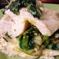El cooksnap de Anastasia Estramil cuando hizo Pechugas de pollo rellenas con jamón, queso y espinaca.