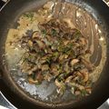El cooksnap de VBB cuando hizo Champiñones al vino blanco.