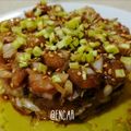 El cooksnap de Encar cuando hizo Tartar de bacalao.