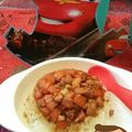 Cooksnap dari Kinandri untuk resep Nasi Tim Salmon