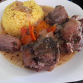 El cooksnap de Teresita Felíz cuando hizo Carne al jugo al vino tinto con arroz.