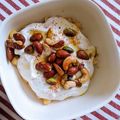 Kaho Mukae's cooksnap of when they made Fatteh - Lebanese Chickpeas with yogurt.