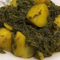 Amna Faisal's cooksnap of when they made Soya Methi Aloo Bhujia.