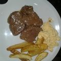 El cooksnap de Lorena cuando hizo Lomo a la mostaza.