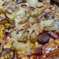 Cooksnap-ul lui Alexandra Bode atunci când a preparat Pizza țărănească (dovlecei, cartofi și cârnați).