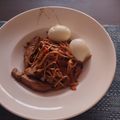 El cooksnap de Miguel Natera cuando hizo Salteado de Udon con carne.