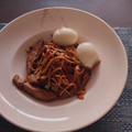 El cooksnap de Miguel Natera cuando hizo Salteado de Udon con carne.