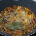 El cooksnap de Sonia cuando hizo Lentejas con setas y verdura.