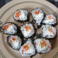 El cooksnap de Victoria Badillo cuando hizo Sushi de surimi.