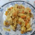 El cooksnap de Caren Olmos cuando hizo Pollo salteado en colchón de arroz.