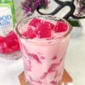 Cooksnap dari Nyanyah untuk resep Es Sirup Milky Jelly Kulit Buah Naga