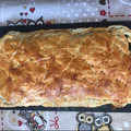 El cooksnap de Ana Clv cuando hizo Empanada de morcilla y compota de manzana.