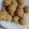 Nita Bhatia 's cooksnap of when they made Tilache laddu.