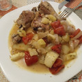 El cooksnap de Naxo 🇳🇬 cuando hizo Muslitos con verduras al horno.