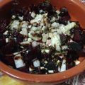 El cooksnap de Sandra cuando hizo Ensalada de remolacha, con cebolleta tiernas y ajos.