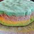 Cooksnap dari Bunda Luqman's Kitchen untuk resep RAINBOW CAKE ekonomis