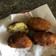 El cooksnap de Marianela Peña cuando hizo Felafel de garbanzos rellenos con jamón y queso Philadelphia 🇮🇳.