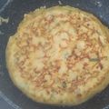 El cooksnap de Reme Sanchez Abalos cuando hizo Tortilla de bacalao y calabacín.