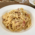 El cooksnap de begoigualada cuando hizo Pasta con salsa carbonara tradicional.