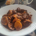 El cooksnap de Almudena Collado cuando hizo Ternera estofada al vino tinto con patatas y surtido de setas.