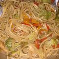 El cooksnap de Natalia Denise cuando hizo Fideos "fritos" chinos.