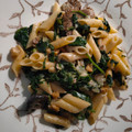 El cooksnap de GOOMER (en salsa verde) cuando hizo Rigatoni con salsa de Cabrales, espinacas y setas.