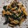 El cooksnap de GOOMER (en salsa verde) cuando hizo Rigatoni con salsa de Cabrales, espinacas y setas.