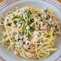 Manni Born's cooksnap of when they made Spaghetti an Lachs Sauce.