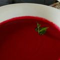 El cooksnap de Ana Raya cuando hizo Salmorejo de remolacha.