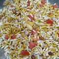 Ankita Kapil Varshney's cooksnap of when they made Bombay style sukha bhel.