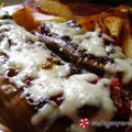 Cooksnap από despinal στη συνταγή Μελιτζάνες τσακώνικες στο φούρνο γεμιστές με τυρί