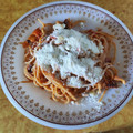 El cooksnap de jota Peña cuando hizo Espaguetis con zanahoria y queso añejo.