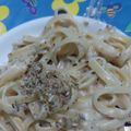 Cooksnap dari Whinda Erlyani untuk resep Fettuccine Creamy Carbonara with Smoked Beef