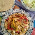El cooksnap de Fatima Kaissi Salgado cuando hizo Fajitas de pollo con aderezo casero.