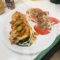 El cooksnap de Mauricio Sanchez Corbo cuando hizo Berenjena rellena con jamón y queso ; receta de mi abuela adapta.