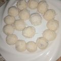 Amina Bashir's cooksnap of when they made Coconut laddo.