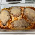 Zara Edwards's cooksnap of when they made Chicken Parmigiana.